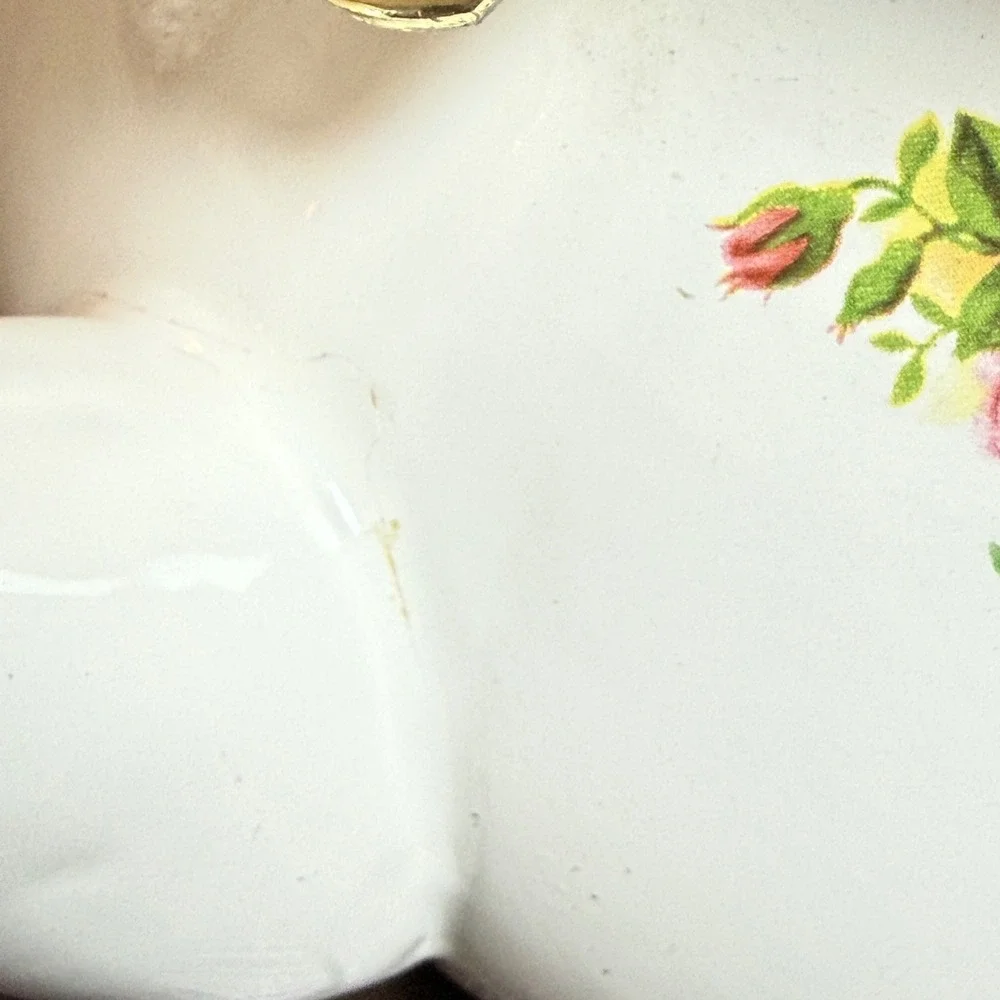 Royal Albert Old Country Roses Enamel‎ Tea Kettle Vintage Floral Teapot Brass
